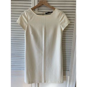 White sheath dress